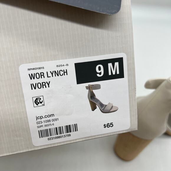 Worthington Womens Lynch Heeled Sandals Ivory Size 9M - Picture 10 of 11